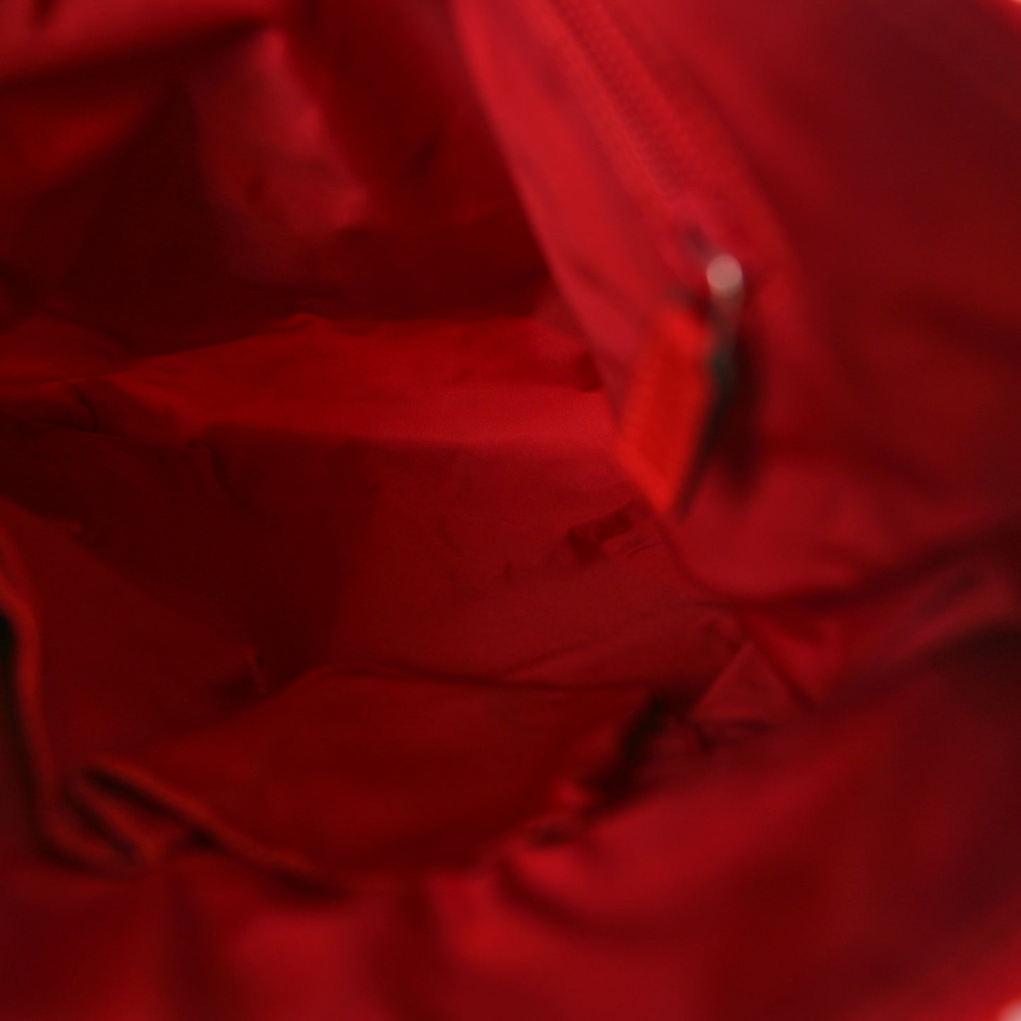 Nylon Monogram Dollar Calfskin Flat Messenger Bag Vibrant Red