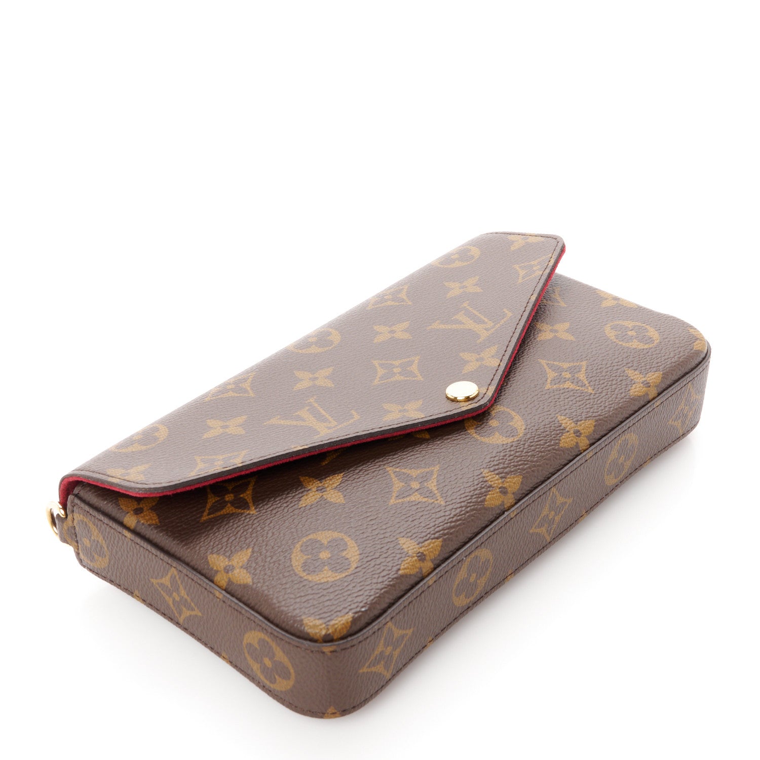 Louis Vuitton Monogram Pochette Felicie Wallet Fuchsia 4 of 7