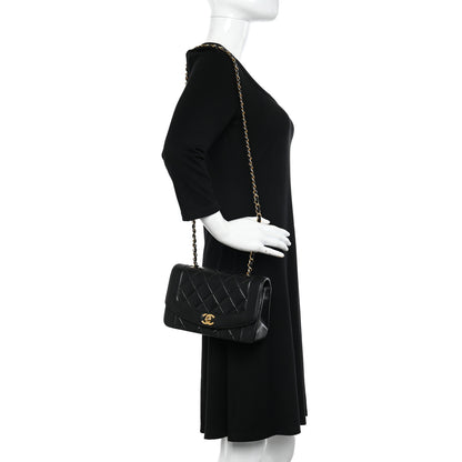 Chanel Lambskin Quilted Small Single Flap Black 2 of 16