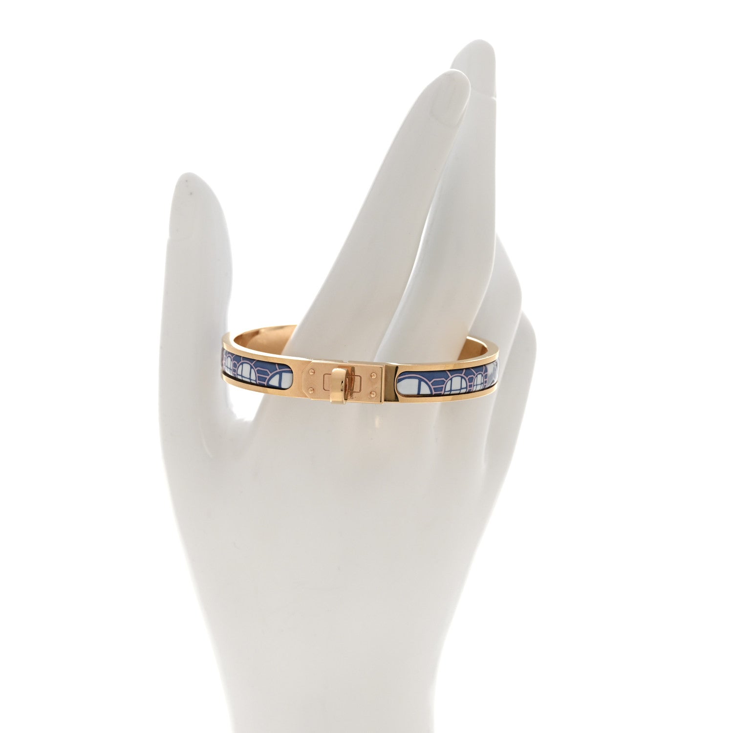 Hermes Enamel Printed Mini Clic Kelly Bracelet PM 2 of 6