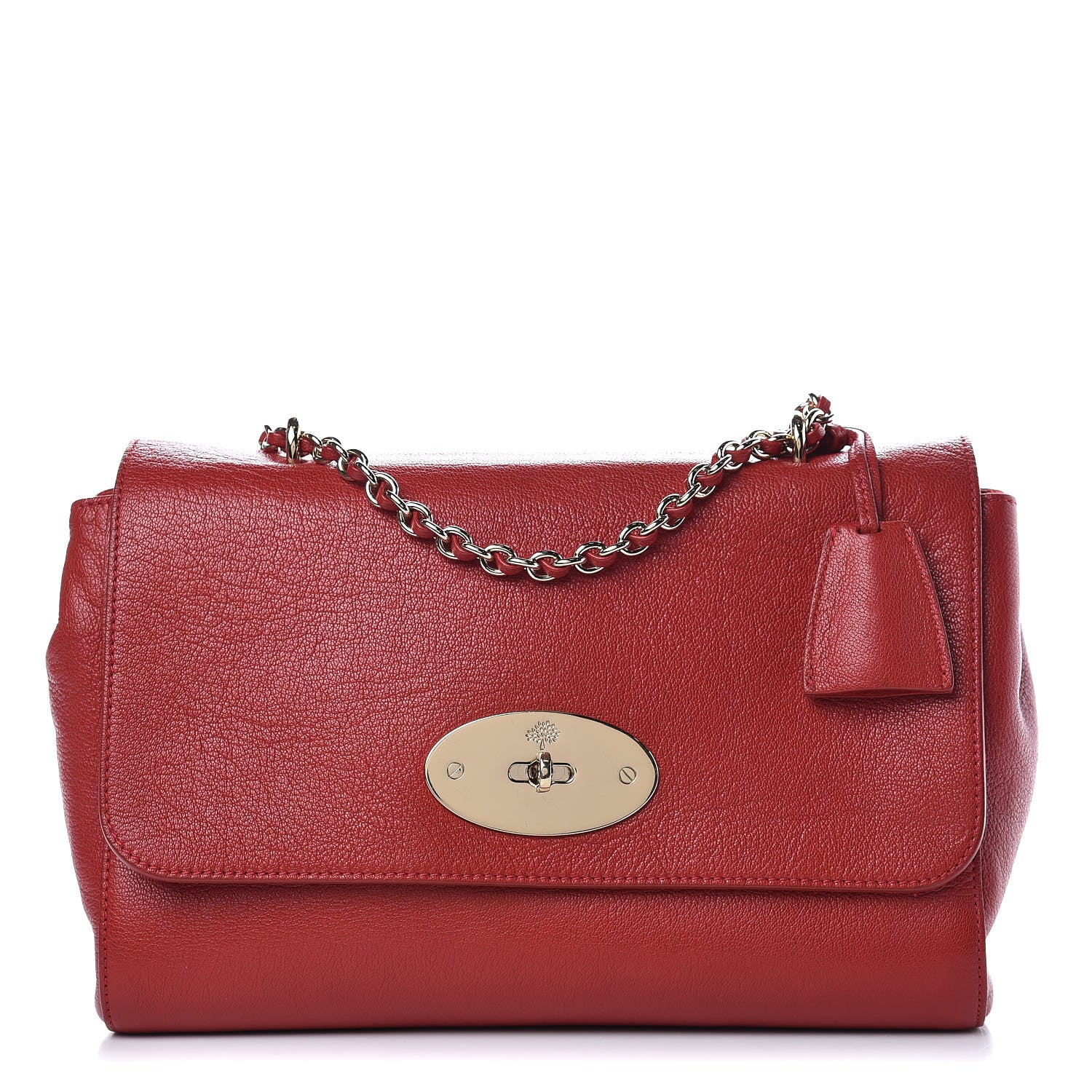 Mulberry Glossy Goatskin Medium Lily Poppy Red 1 of 11