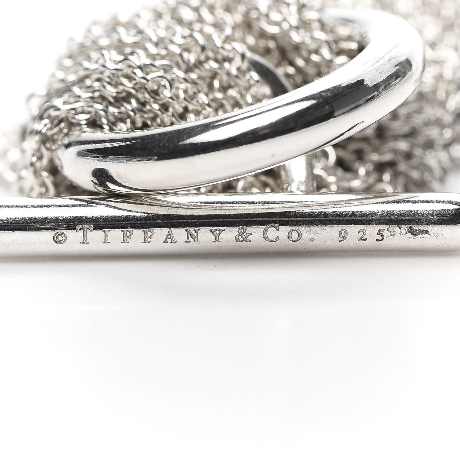 Tiffany Sterling Silver Heart Mesh Bracelet 4 of 5