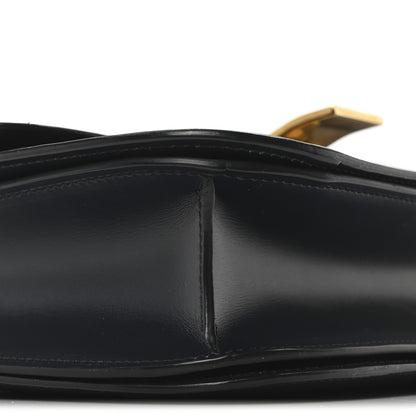 Celine Box Calfskin Medium Classic Box Flap Bag Navy 9 of 10