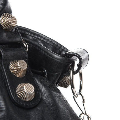 Balenciaga Agneau Giant 21 Silver Hardware Pompon Black 15 of 18