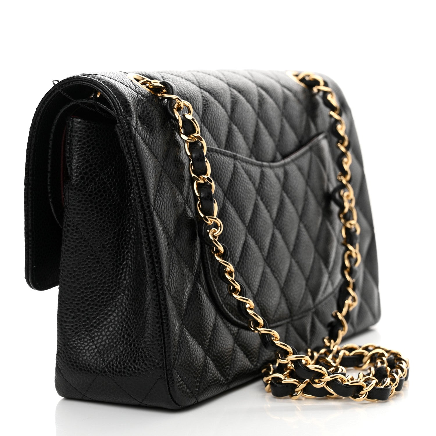Chanel Caviar Quilted Medium Double Flap Black 3 of 10