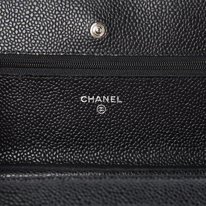 Chanel Caviar Quilted Wallet On Chain WOC Black 6 of 9