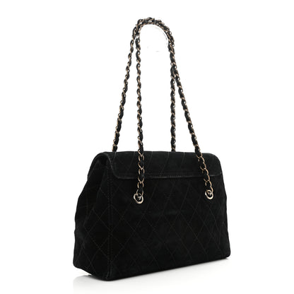 Chanel Suede Jumbo Single Flap Black 3 of 11