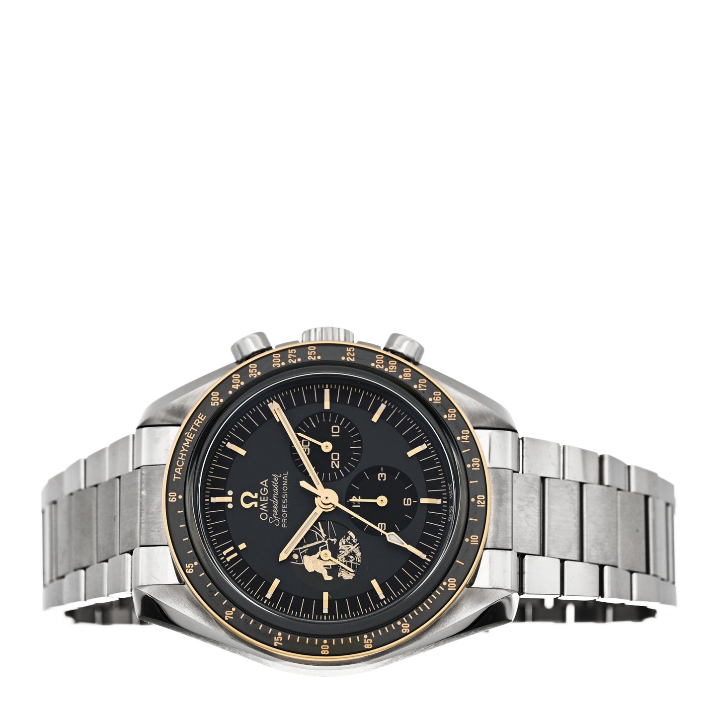 Stainless Steel 42mm Speedmaster Co-Axial Master Chronometer Chronograph Apollo 11 Manual Winding Watch Black 310.20.42.50.01.001