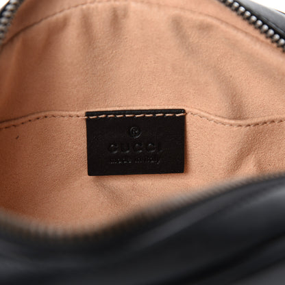 Gucci Calfskin Matelasse GG Marmont Belt Bag 95 38 Black 8 of 11