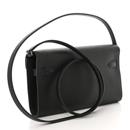 Hermes Epsom Kelly Wallet To Go Black 3 of 11
