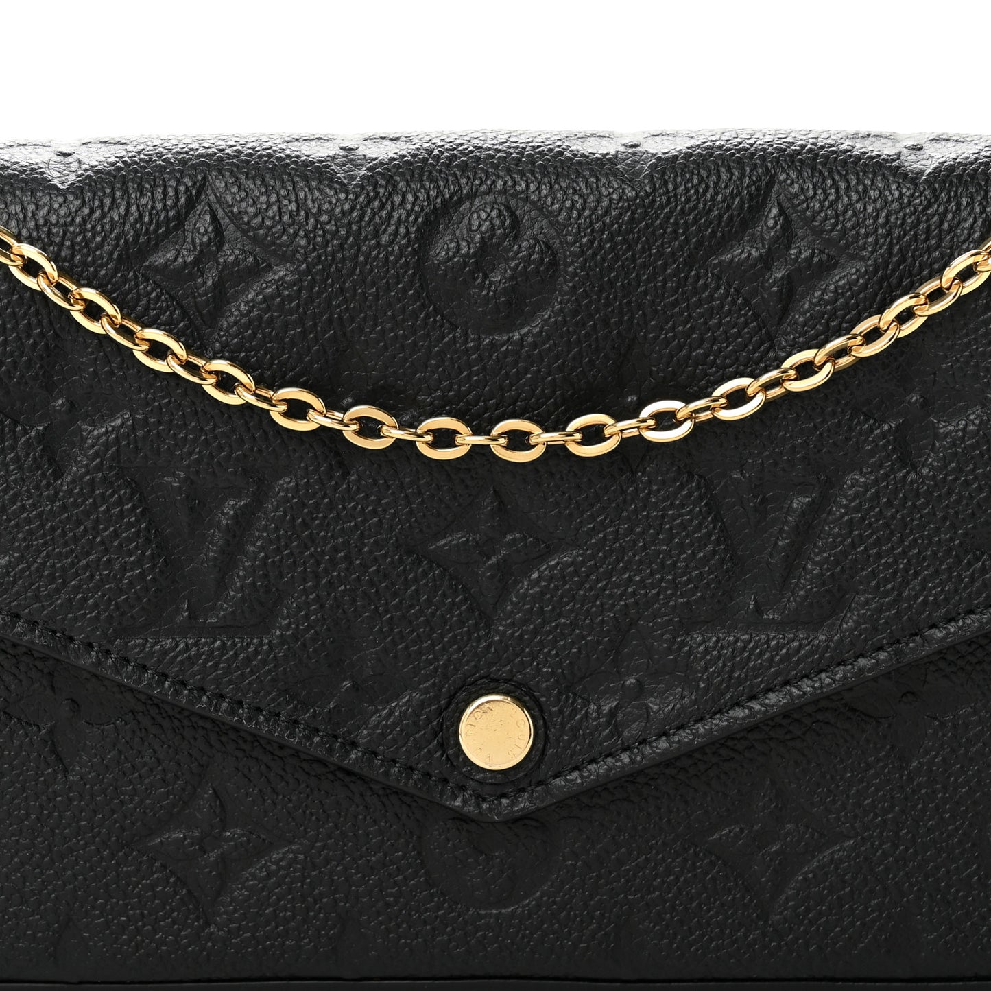 Empreinte Pochette Felicie Chain Wallet Black
