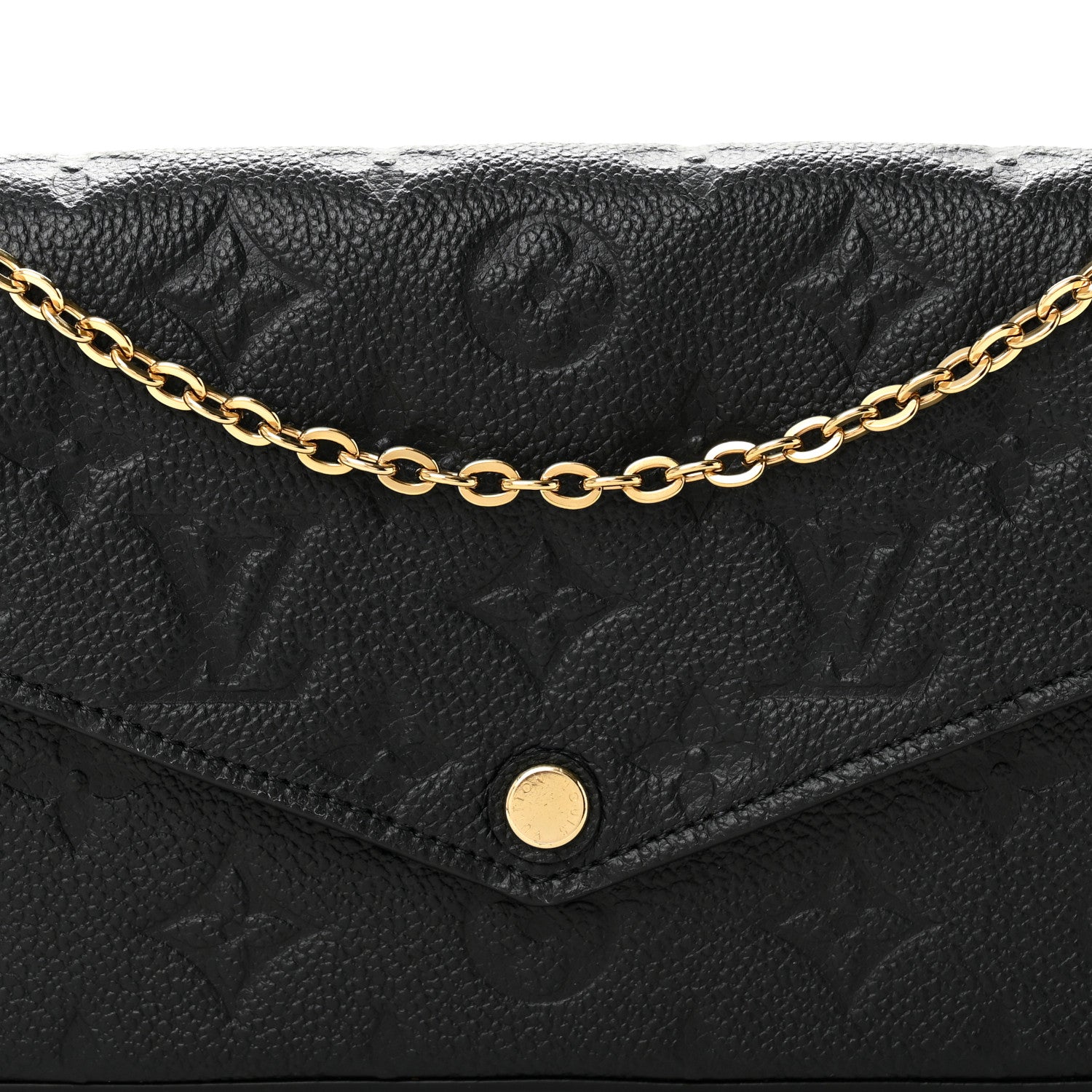 Louis Vuitton Empreinte Pochette Felicie Chain Wallet Black 7 of 10