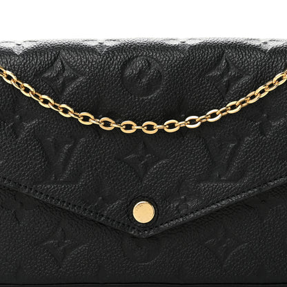 Louis Vuitton Empreinte Pochette Felicie Chain Wallet Black 7 of 10