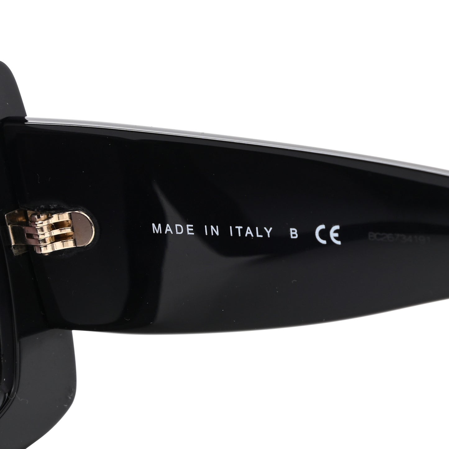 Acetate Rectangle Sunglasses 5435 Black