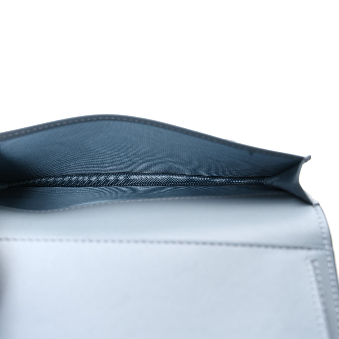 Goatskin Saddle Wallet Cloud Blue