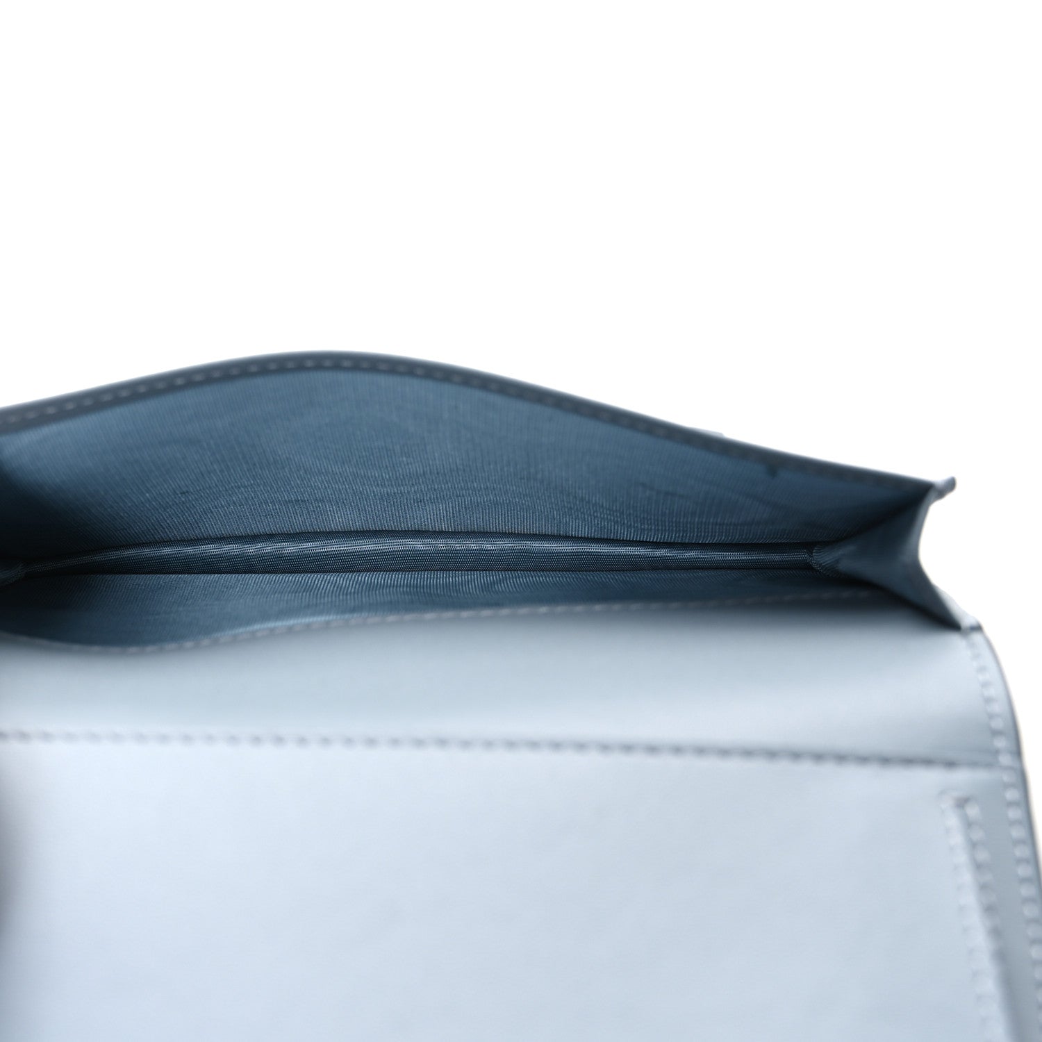 Christian Dior Goatskin Saddle Wallet Cloud Blue 5 of 10