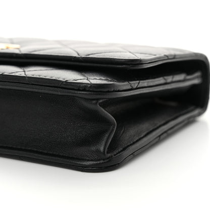 Chanel Lambskin Quilted Trendy CC Wallet On Chain WOC Black 11 of 14