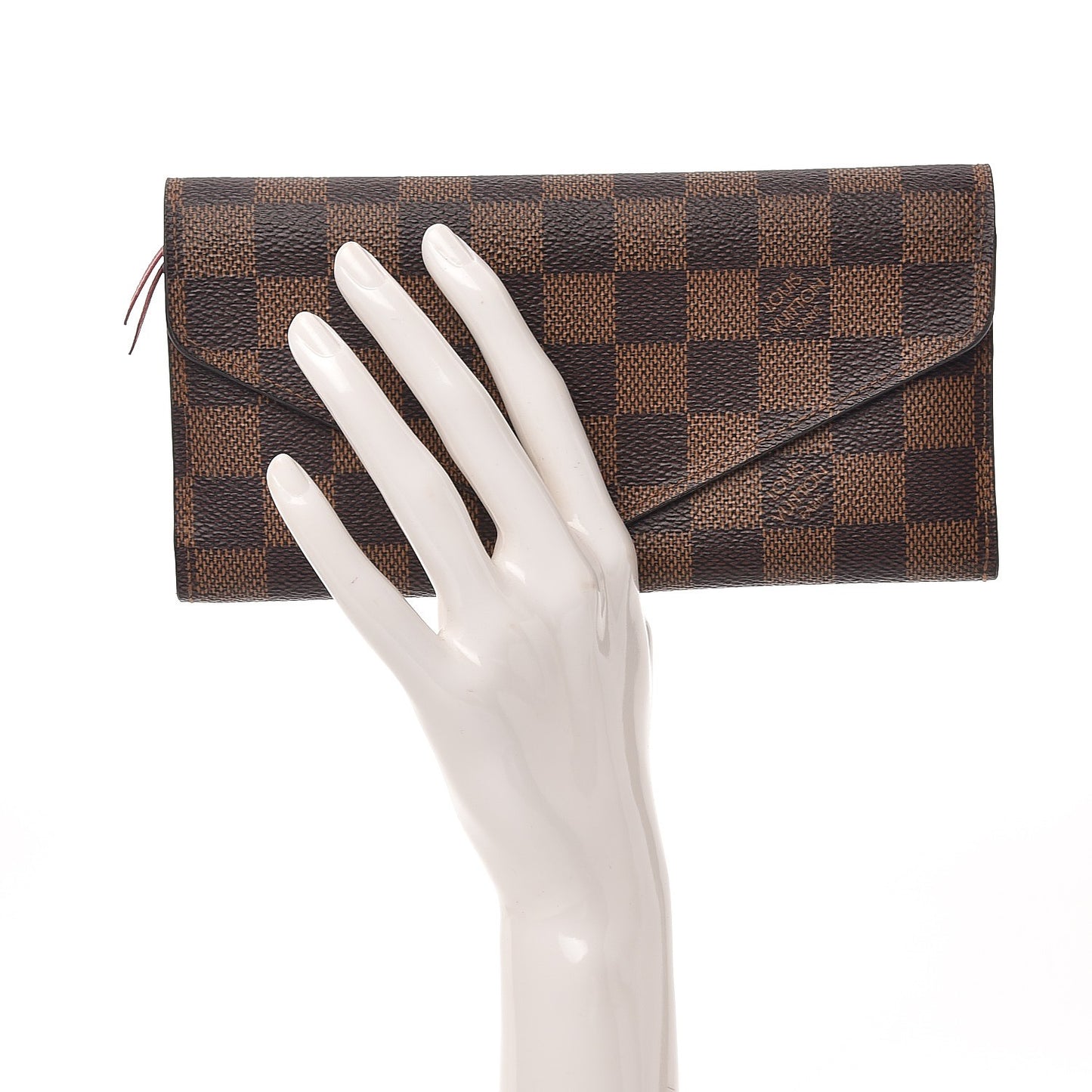 Damier Ebene Josephine Wallet Red