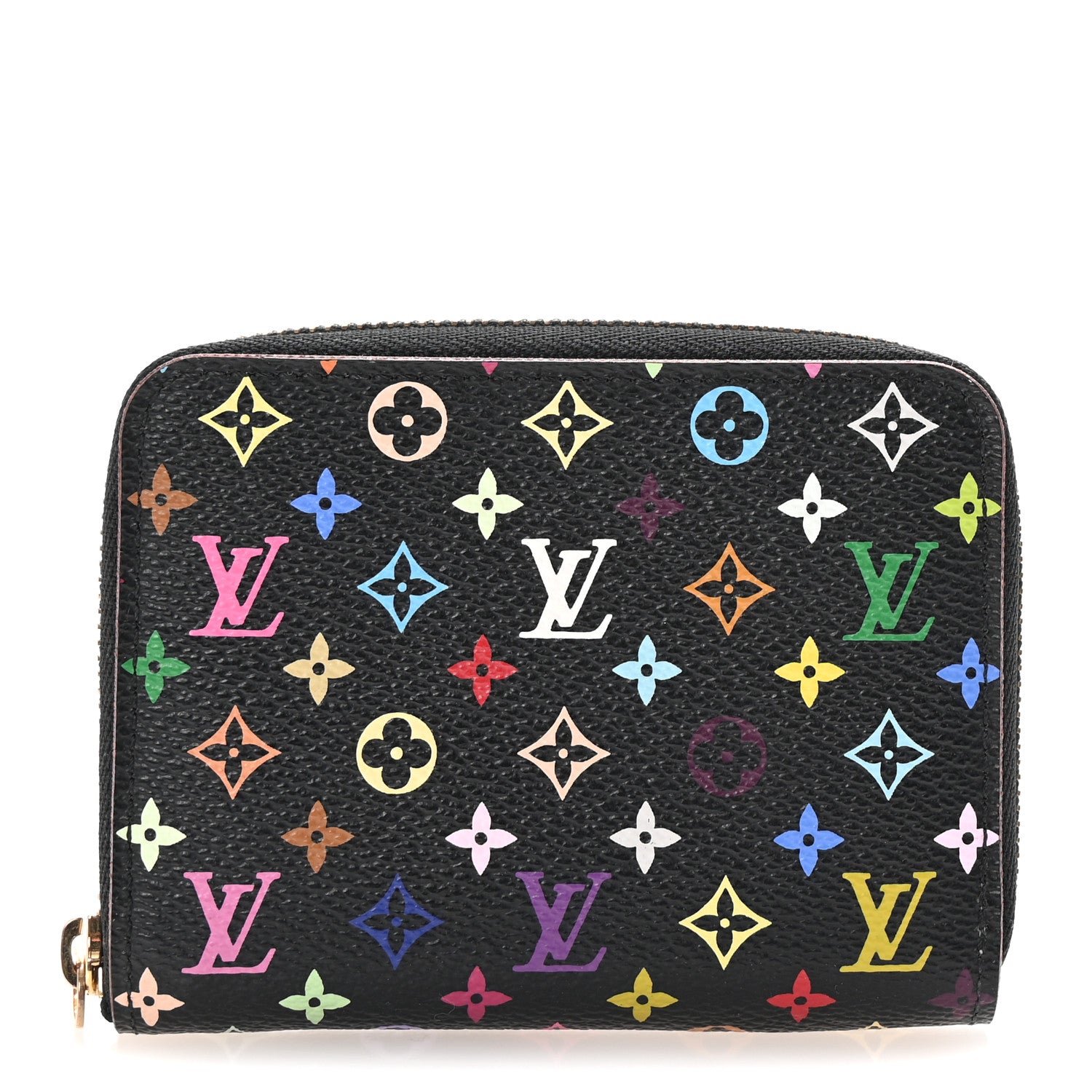 Louis Vuitton Monogram Multicolor Zippy Coin Purse Black Violet 1 of 6