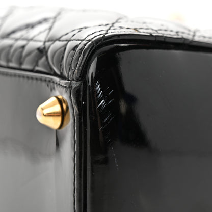 Christian Dior Patent Cannage Large Lady Dior Black 12 of 15