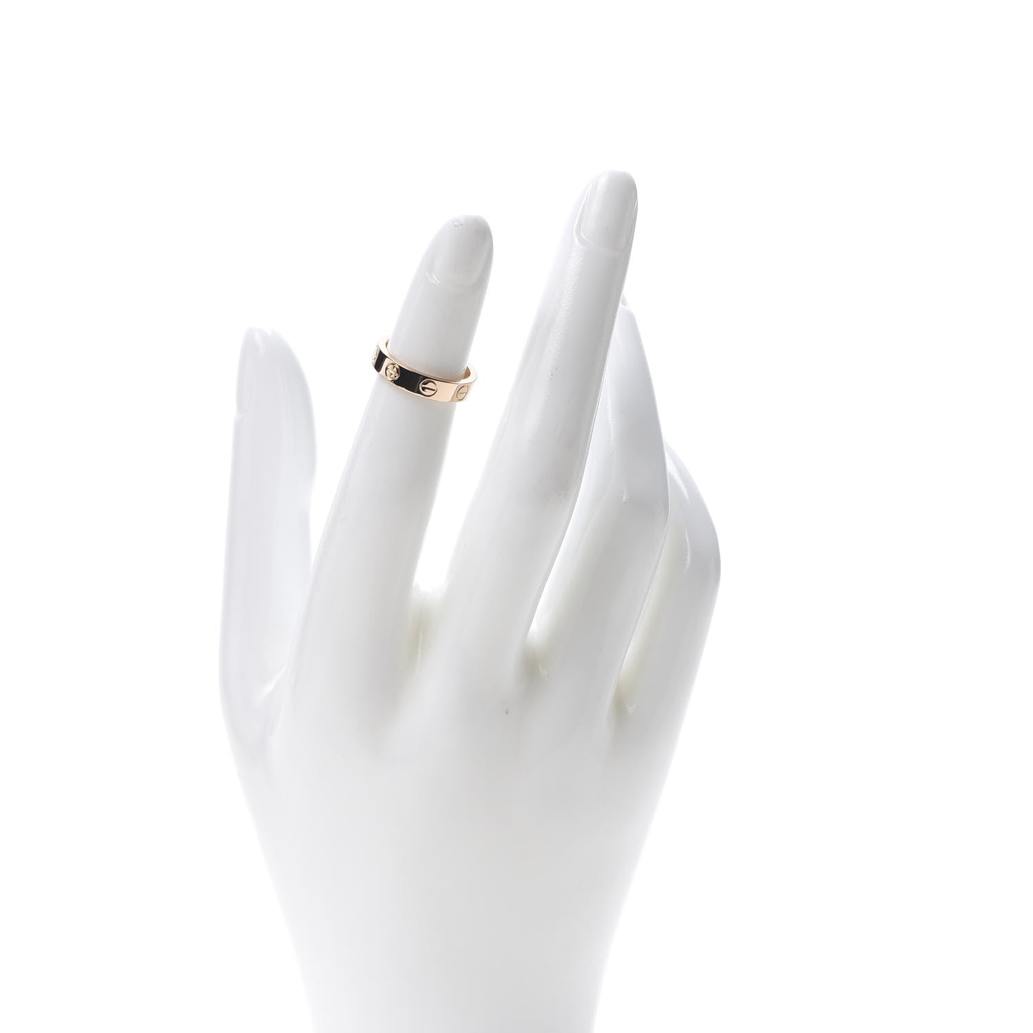 Cartier 18K Pink Gold 3.5mm LOVE Wedding Band Ring 45 3.25 2 of 5