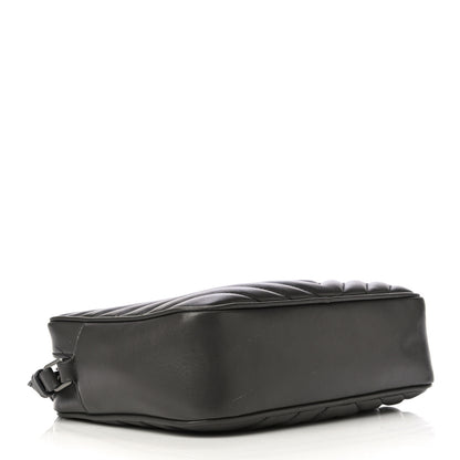 Saint Laurent Calfskin Matelasse Monogram Lou Camera Bag Sea Pebble 4 of 18