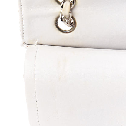 Chanel Tweed Medium Double Flap White 8 of 12
