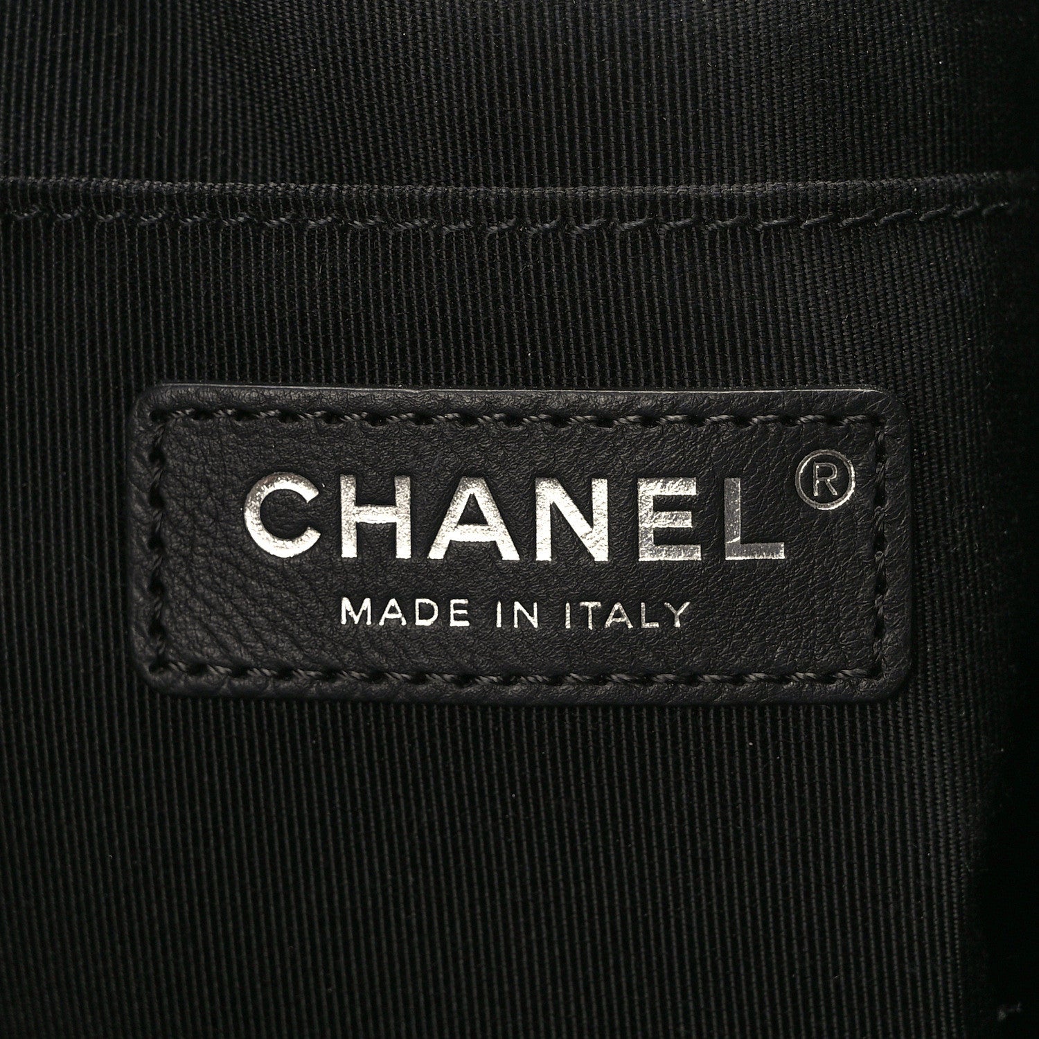 Chanel Caviar Flat Quilted CC Chain Bucket Drawstring Bag Black 6 of 10