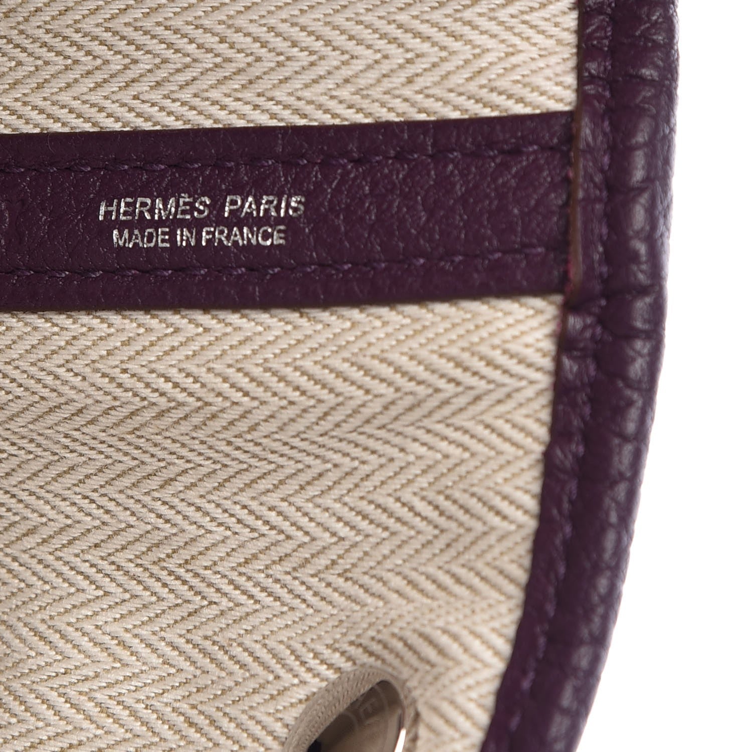 Hermes Taurillon Clemence Garden Party 36 MM Cassis 6 of 7