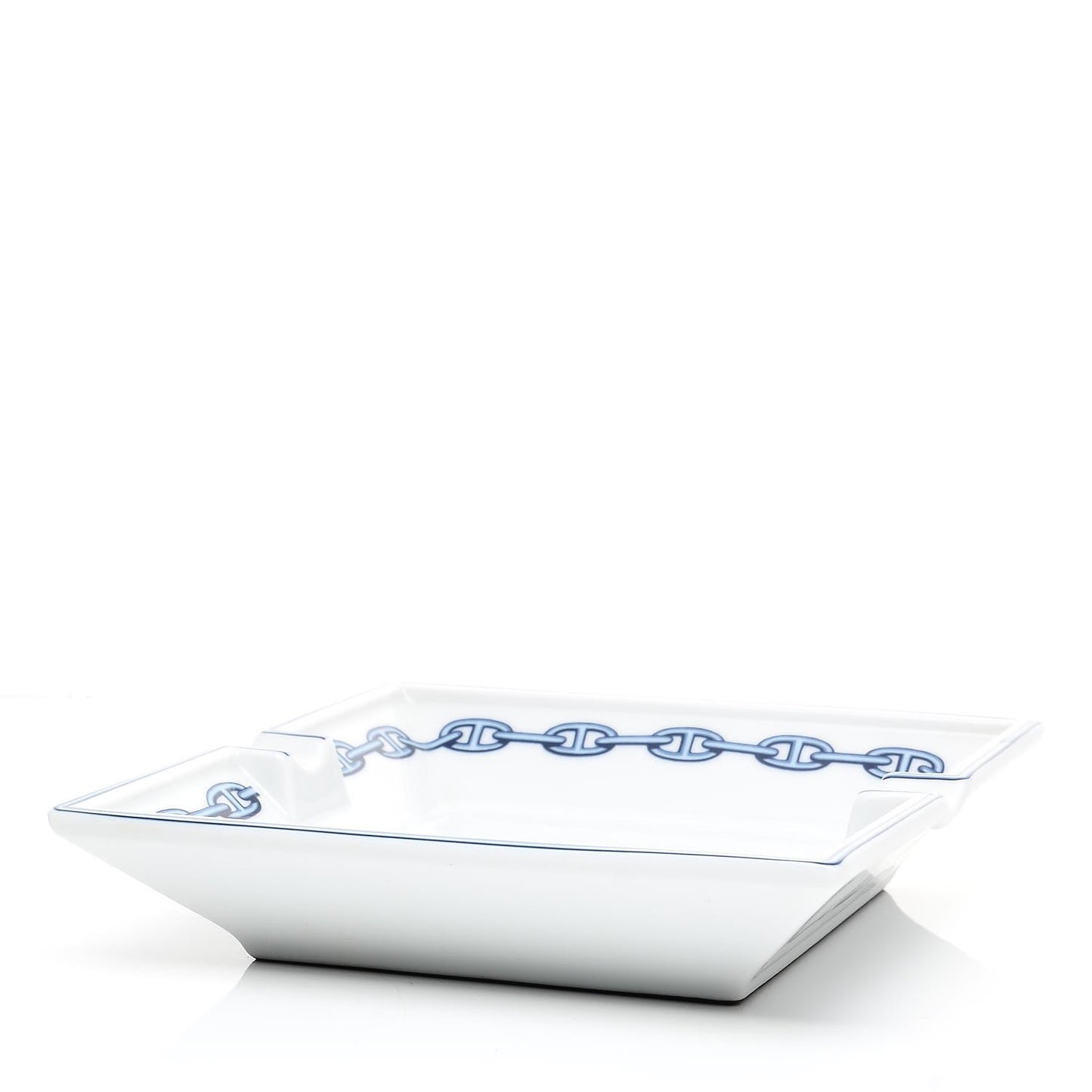 Porcelain Printed Chaine D'Ancre Ashtray