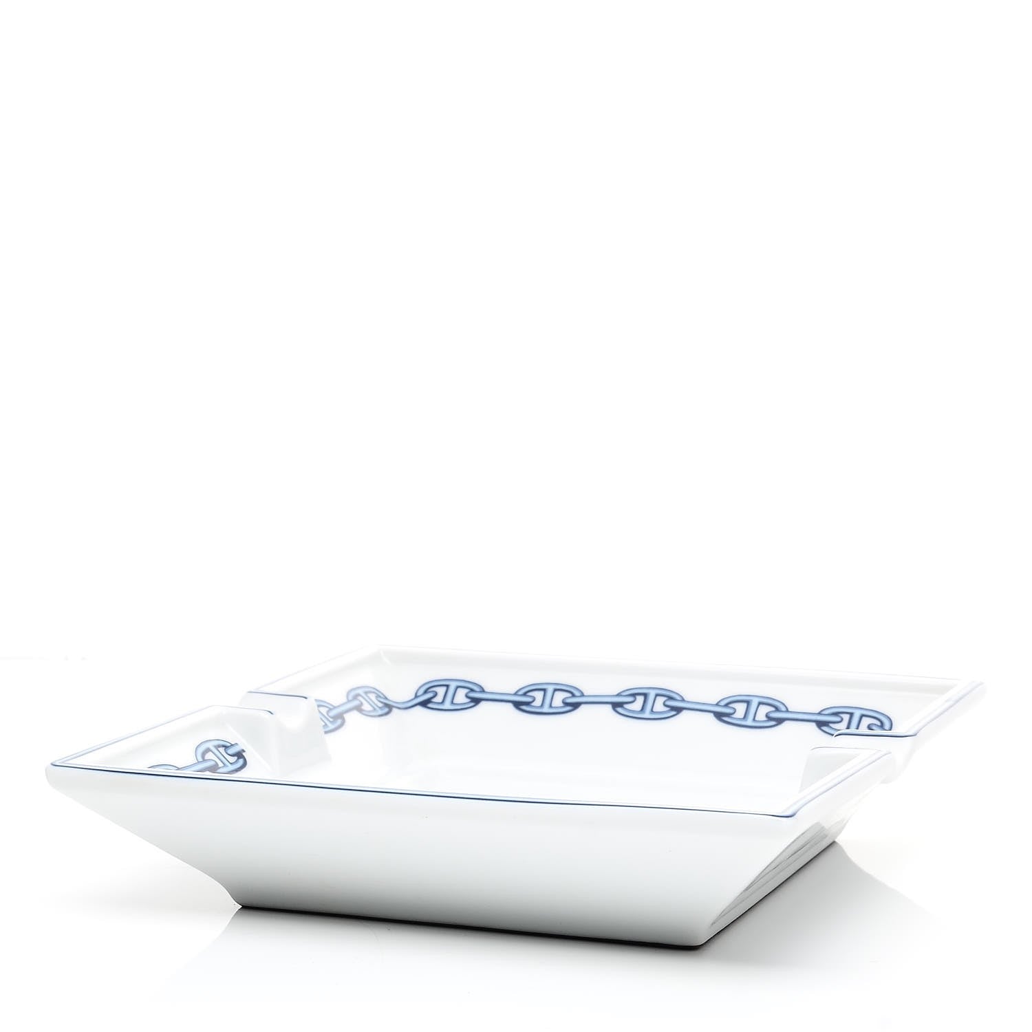 Hermes Porcelain Printed Chaine D'Ancre Ashtray 4 of 5