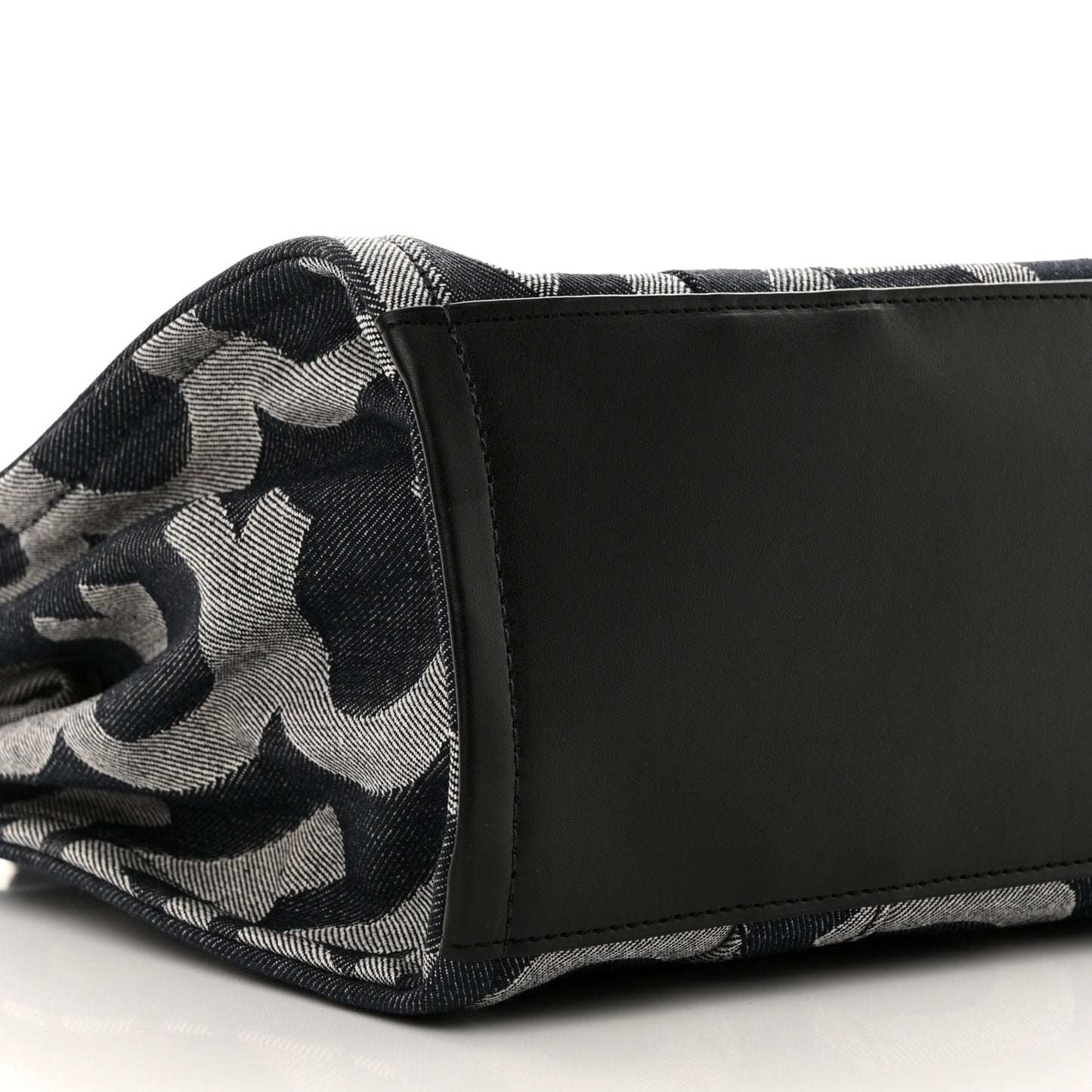Denim Jacquard Medium The Monogram Tote Bag Denim Blue