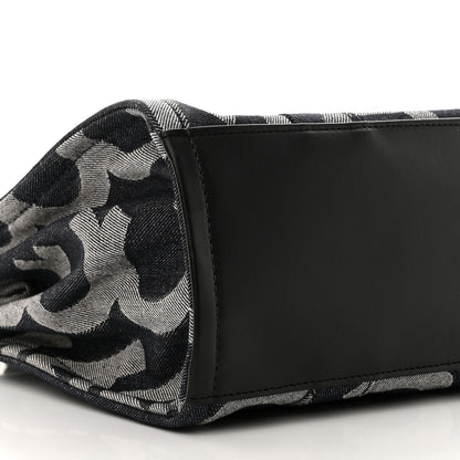 Marc Jacobs Denim Jacquard Medium The Monogram Tote Bag Denim Blue 9 of 12