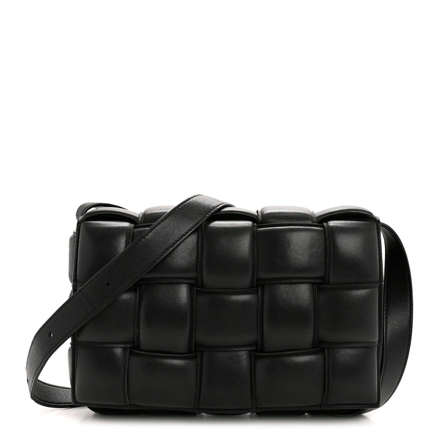 Bottega Veneta Nappa Maxi Intreccio Padded Cassette Crossbody Bag Black 1 of 13