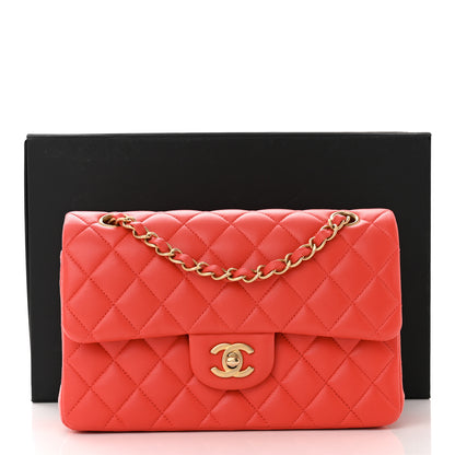 Chanel Lambskin Quilted Small Double Flap Red 12 of 12
