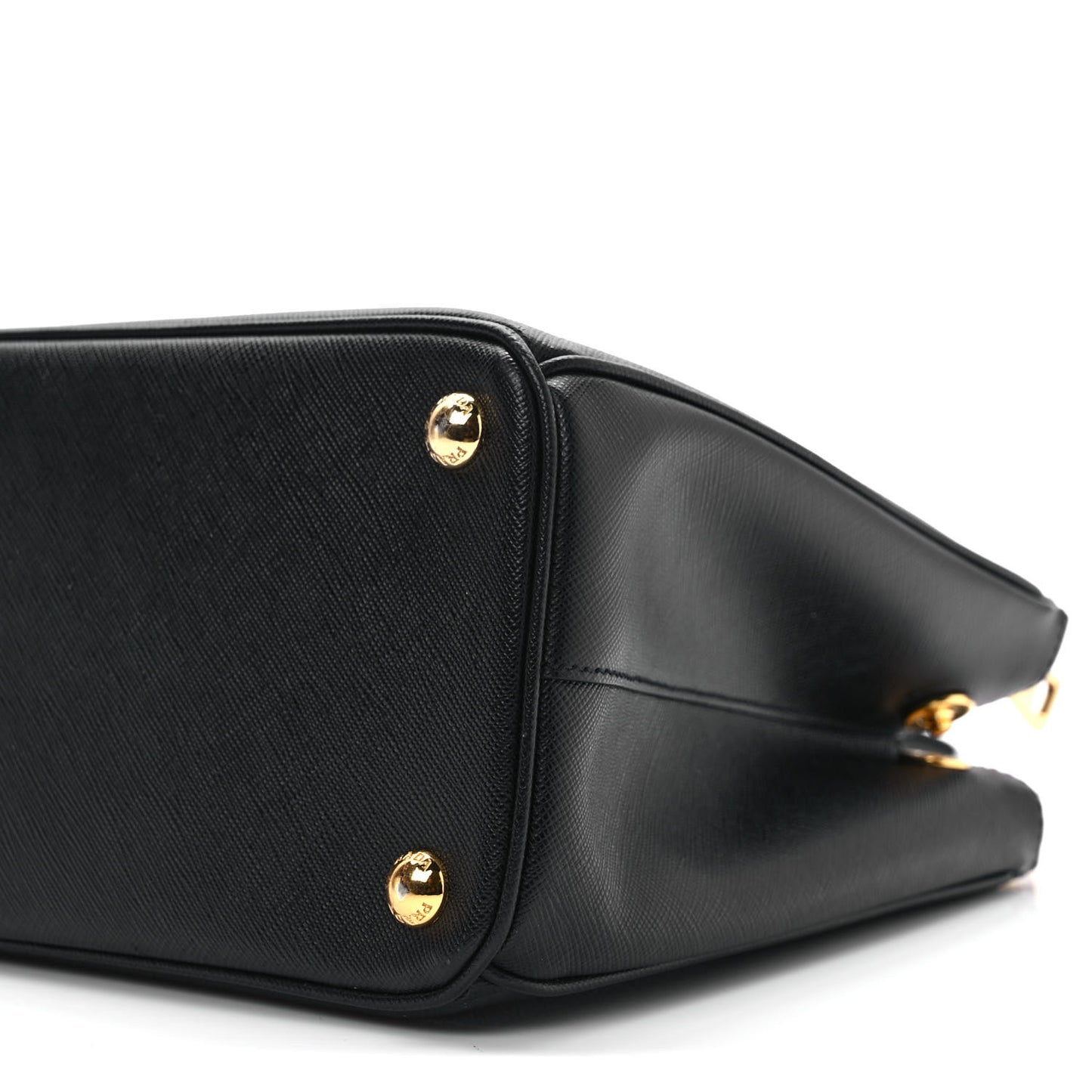 Saffiano Small Galleria Double Zip Tote Black