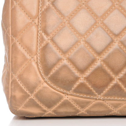 Chanel Lambskin Quilted Maxi Single Flap Beige 11 of 16