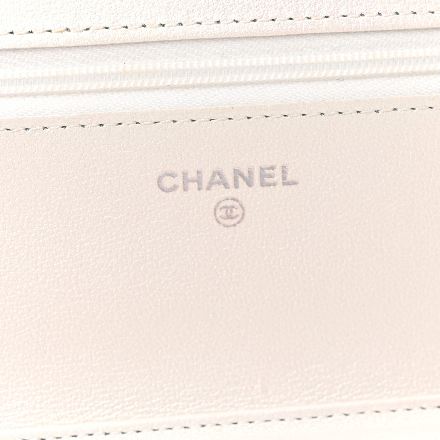Chanel Lambskin Quilted Coco Bow Wallet On Chain WOC White 6 of 10