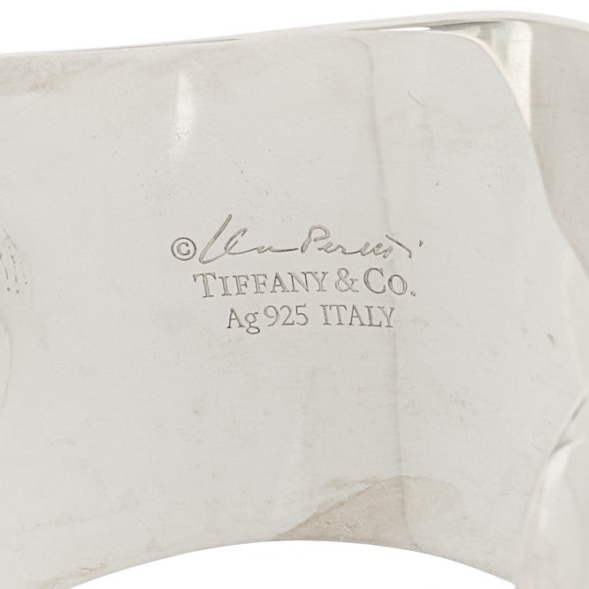 Tiffany Sterling Silver Small Elsa Peretti Left Wrist Bone Cuff Bracelet 2 of 4
