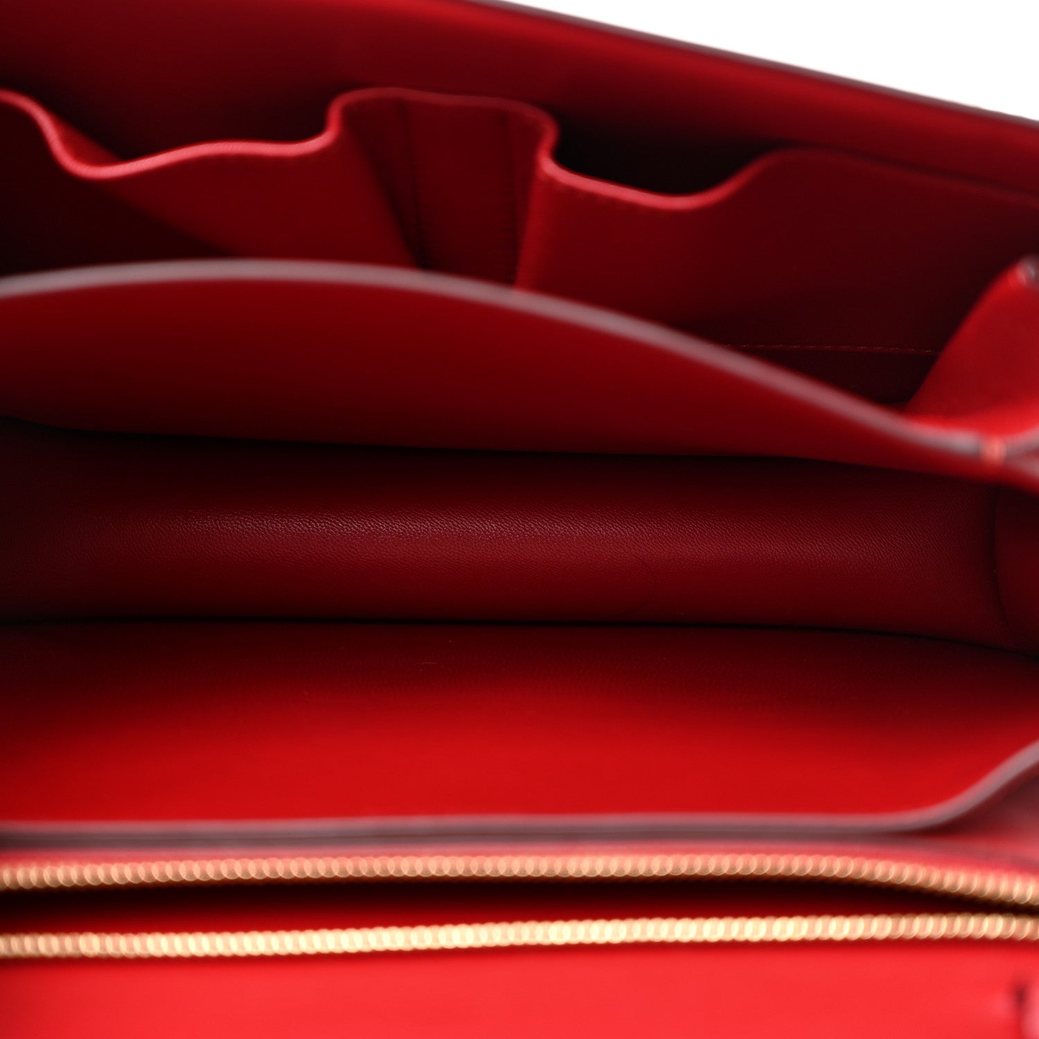 Celine Box Calfskin Medium Classic Box Flap Bag Red 5 of 10