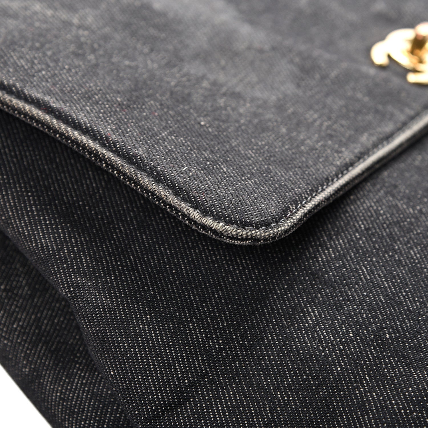 Chanel Denim Jumbo Kelly Flap Black 17 of 20