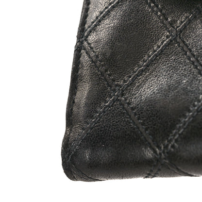 Chanel Calfskin Diamond Stitched Compact Wallet Black 11 of 12