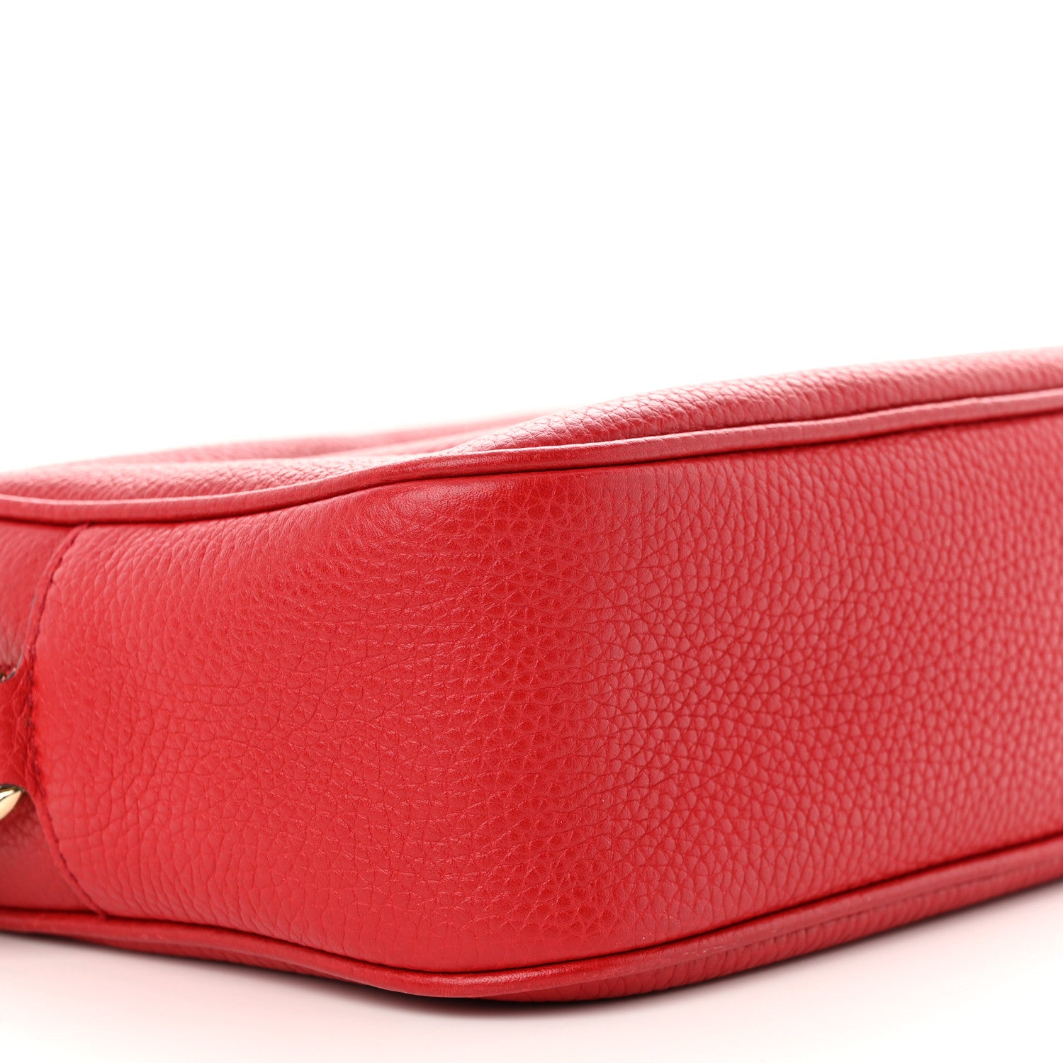 Gucci Pebbled Calfskin Small Soho Disco Bag Tabasco Red 9 of 15