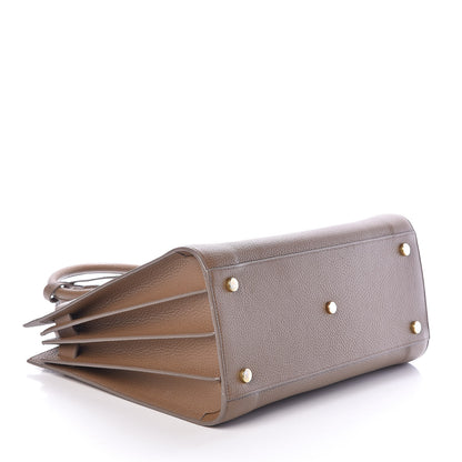 Saint Laurent Grained Calfskin Small Sac De Jour Taupe 4 of 9