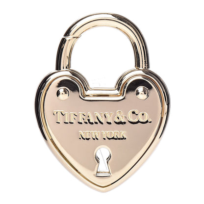 Tiffany 18K Yellow Gold Lock Heart Charm Pendant 1 of 3