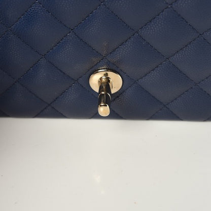 Chanel Caviar Quilted Mini Rectangular Flap Navy 11 of 15