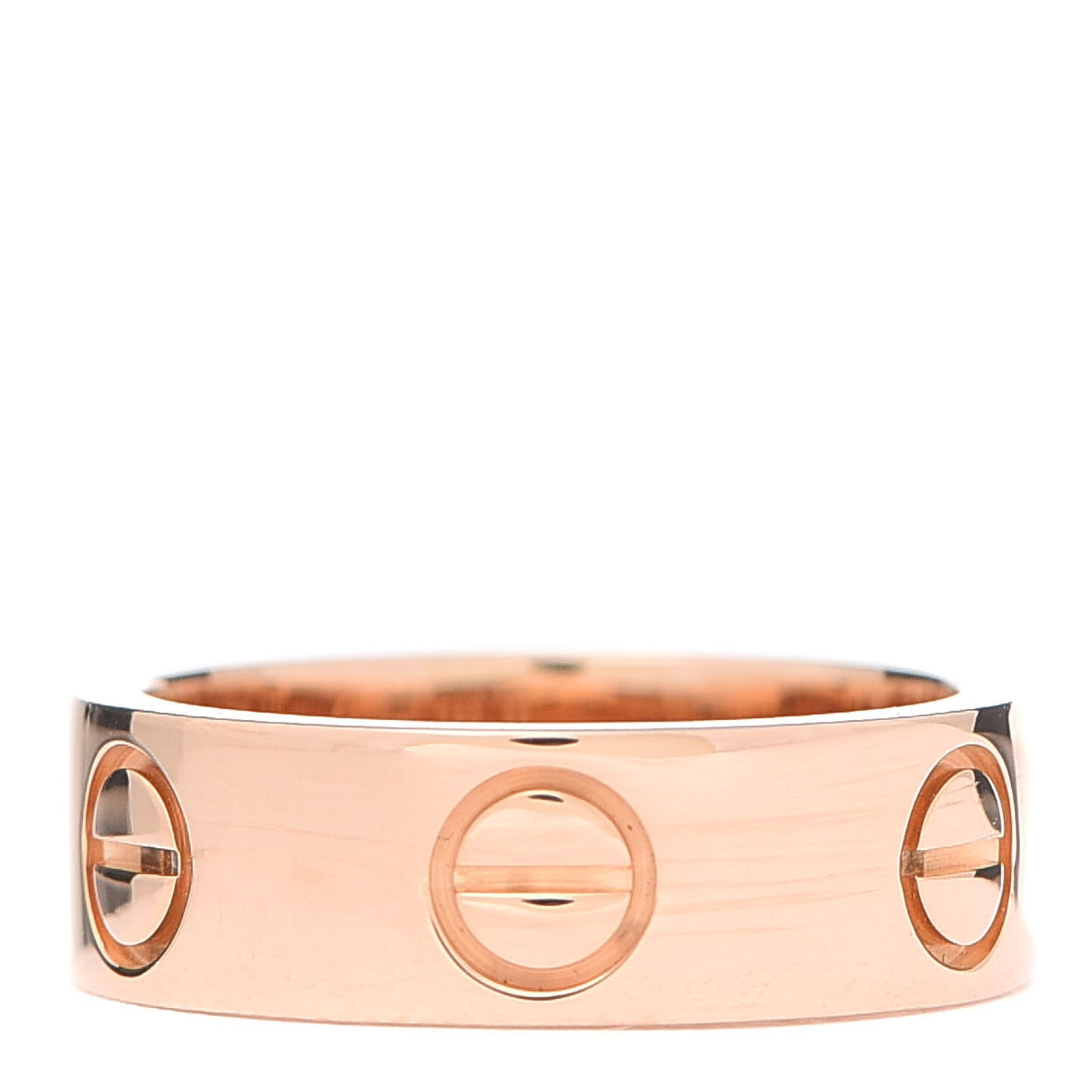 18K Pink Gold 5.5mm LOVE Ring 46 3.75