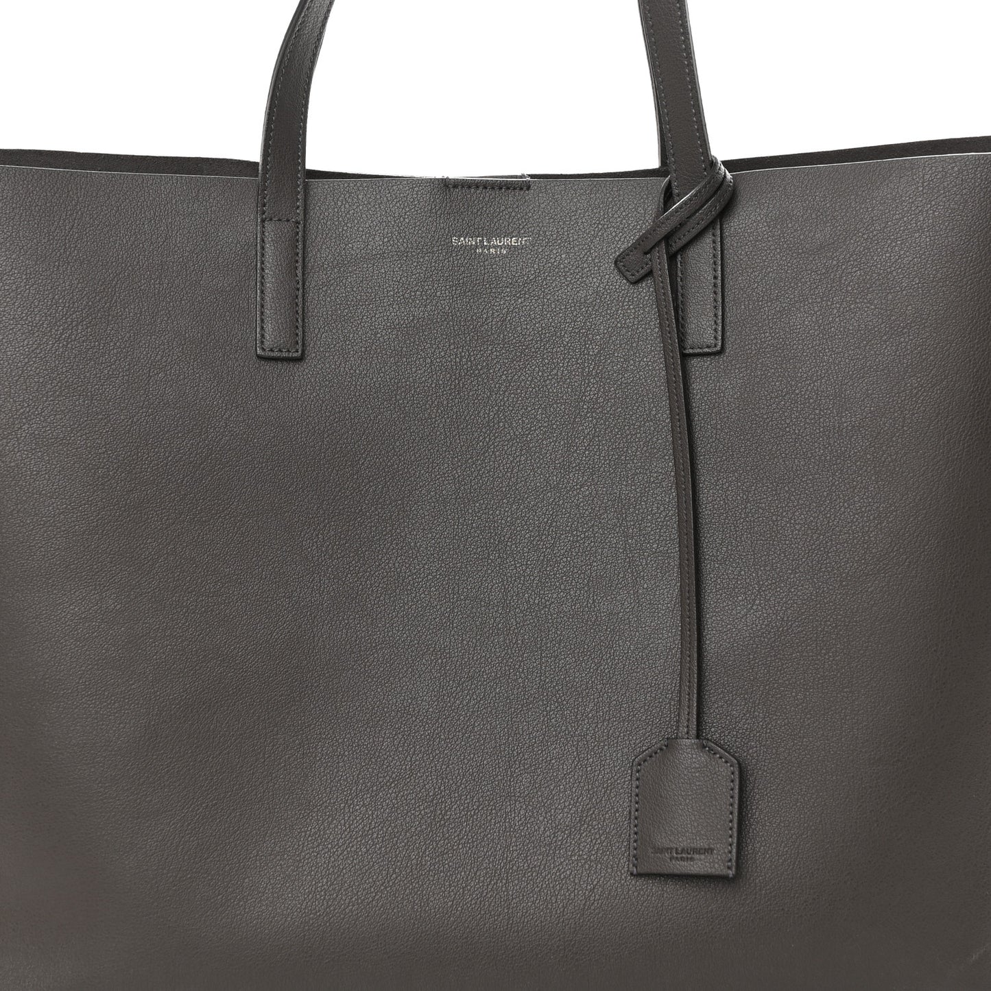 Calfskin Large Shopping Tote Asphalt