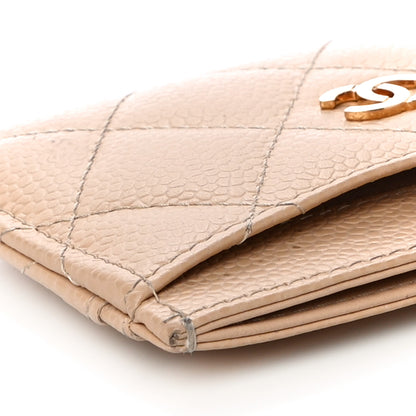 Chanel Caviar Quilted Card Holder Beige 12 of 18