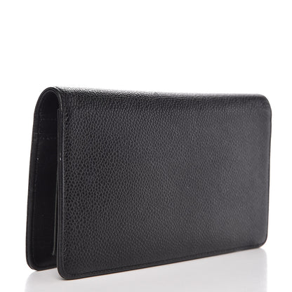 Chanel Caviar Timeless CC Yen Wallet Black 3 of 11